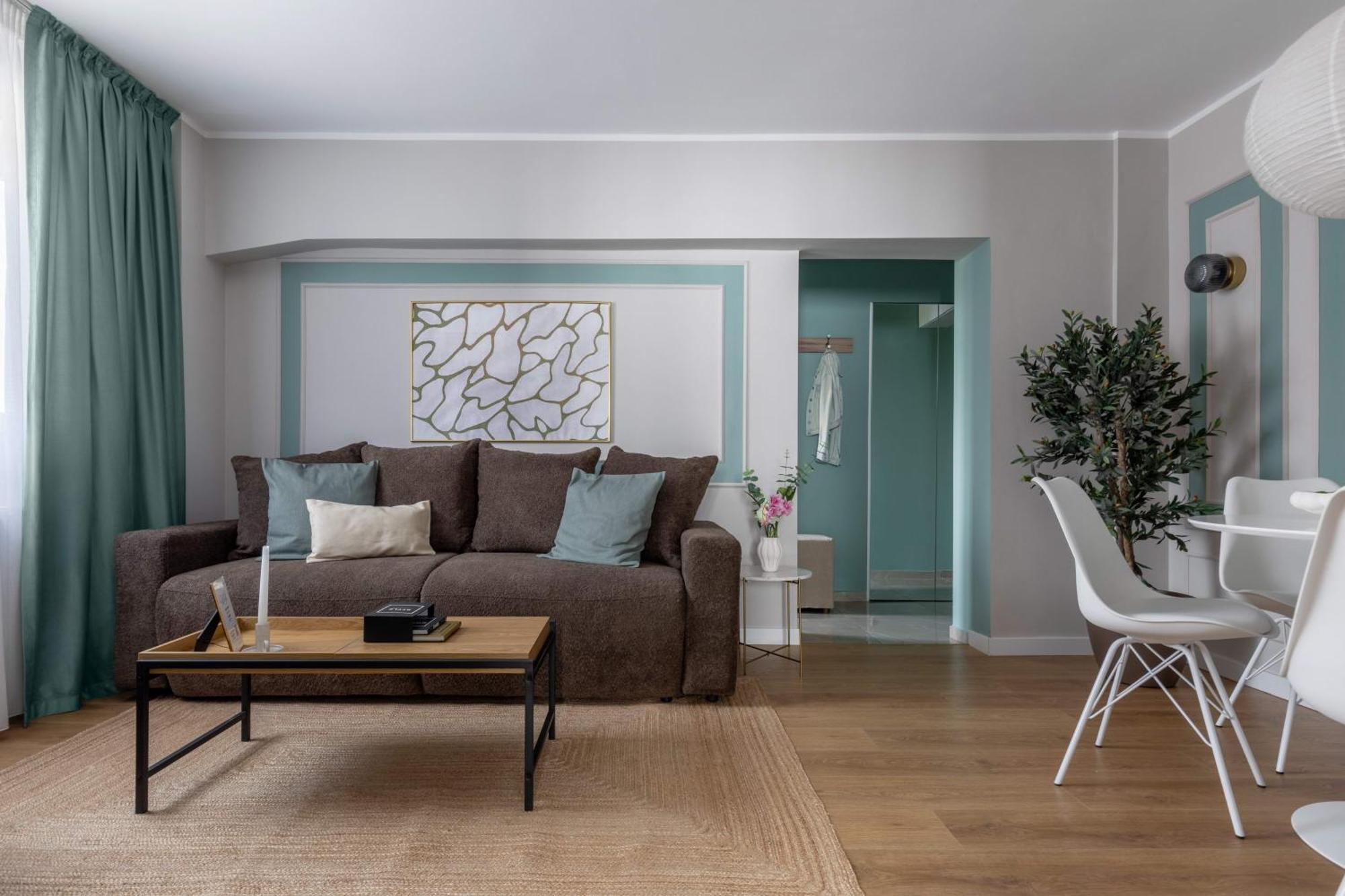 Holt - Sublime Minty Green 1Br On The Park Bucarest Extérieur photo